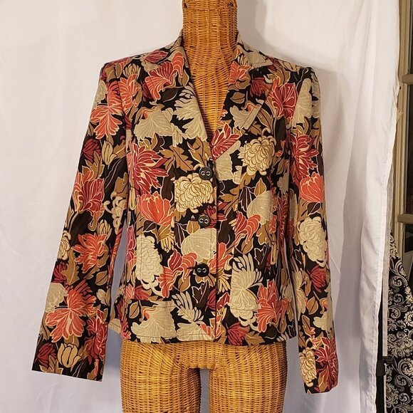 R.Q.T. Jackets & Blazers - Ladies R.Q.T. Fall Floral Blazer - 8